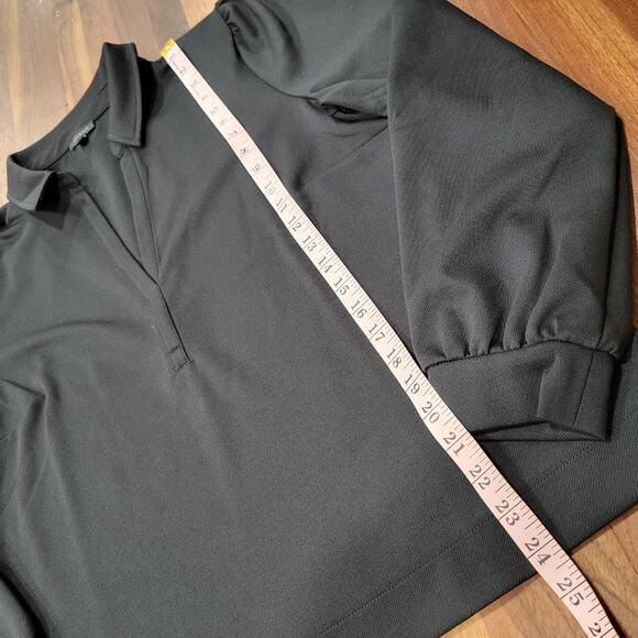 Talbots Passport Ponte Johnny Collar Pullover Easy Care Closet Staple Size Large - Picture 10 of 10